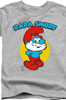 Youth Vintage Papa Smurf Shirt
