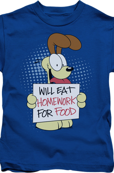 Youth Will Eat Homework Garfield Shirt