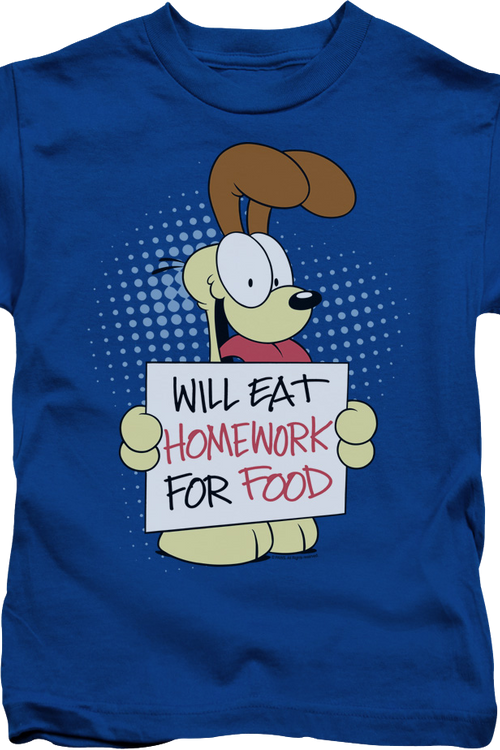 Youth Will Eat Homework Garfield Shirtmain product image