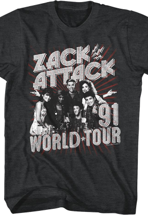Zack Attack '91 World Tour Saved By The Bell T-Shirt