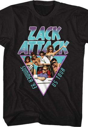 Zack Attack Summer Tour Saved By The Bell T-Shirt