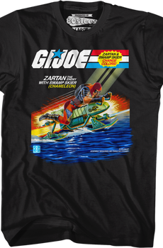 Zartan With Chameleon Swamp Skier GI Joe T-Shirt