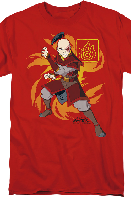 Zuko Flame Burst Avatar The Last Airbender T-Shirtmain product image