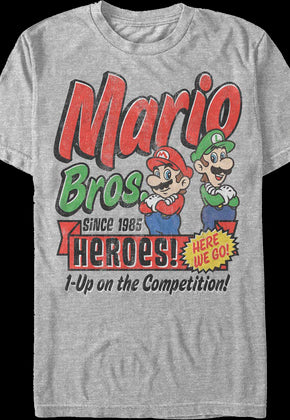 1-Up on the Competition Super Mario Bros. Nintendo T-Shirt