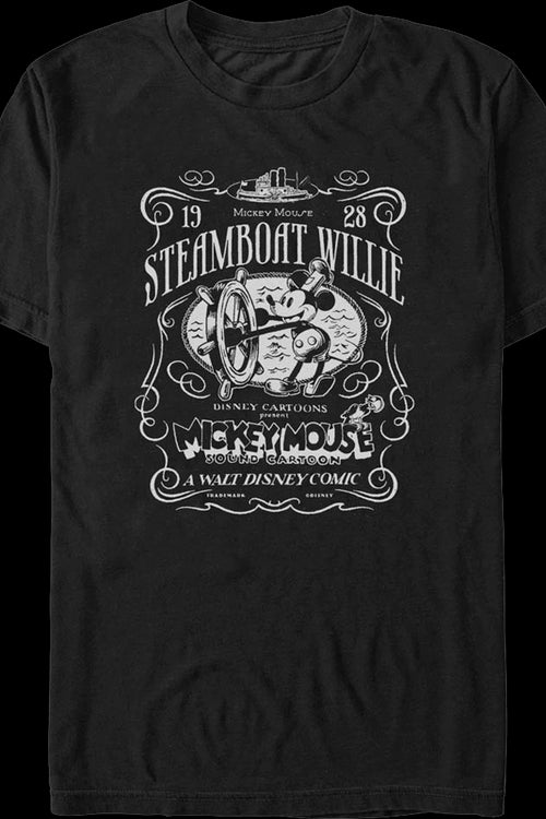 1928 Steamboat Willie Mickey Mouse Disney T-Shirtmain product image