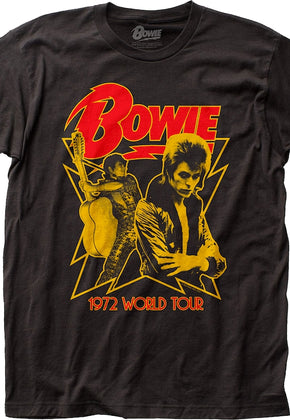 1972 World Tour David Bowie T-Shirt