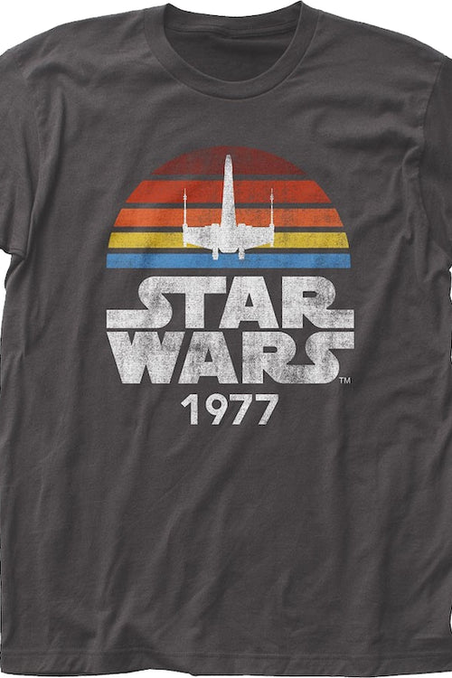 Gray 1977 X-Wing Star Wars T-Shirtmain product image