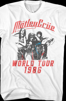1986 World Tour Motley Crue T-Shirt