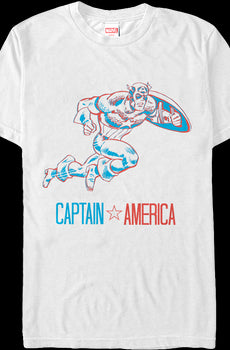 3-D Captain America T-Shirt