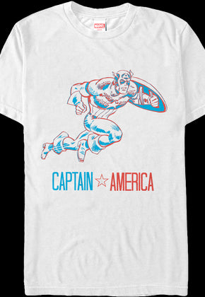 3-D Captain America T-Shirt