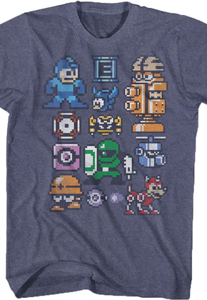 8-Bit Characters Mega Man T-Shirt