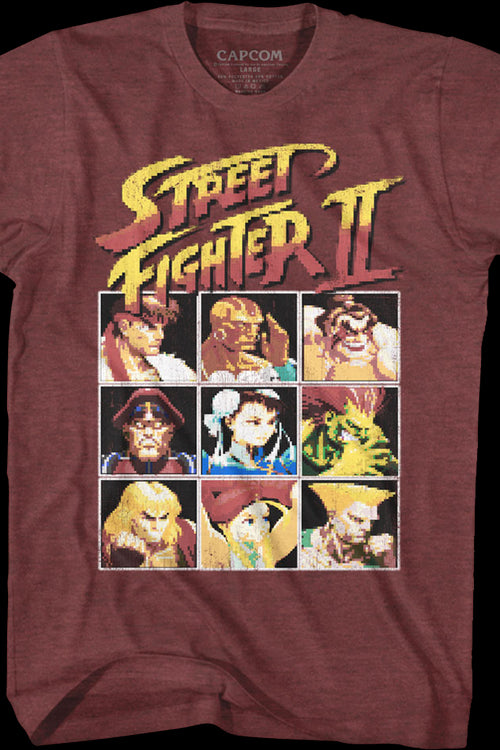 8-Bit Characters Street Fighter II T-Shirtmain product image