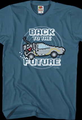 8-Bit DeLorean Back To The Future T-Shirt