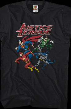8-Bit Justice League T-Shirt
