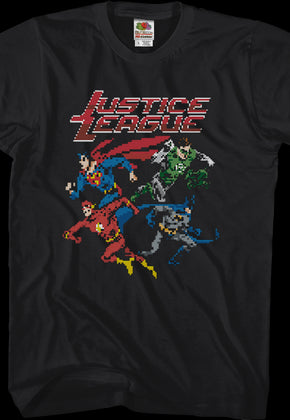 8-Bit Justice League T-Shirt