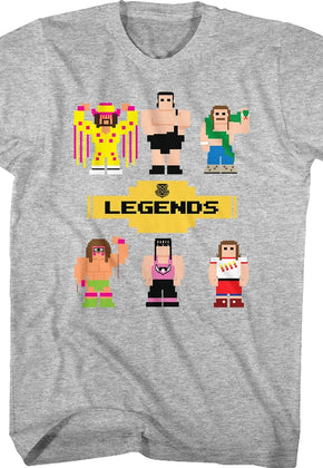 8-Bit WWE Wrestling Legends T-Shirt