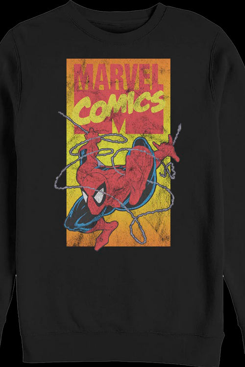 90s Marvel Comics Logo Spider-Man Sweatshirtmain product image