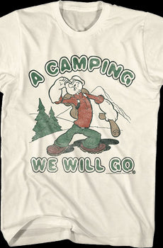 A Camping We Will Go Popeye T-Shirt