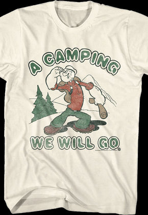 A Camping We Will Go Popeye T-Shirt