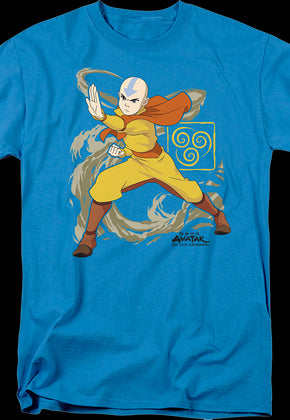 Aang Wind Blast Avatar The Last Airbender T-Shirt