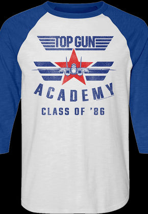 Academy Class Of '86 Top Gun Raglan Baseball Shirt