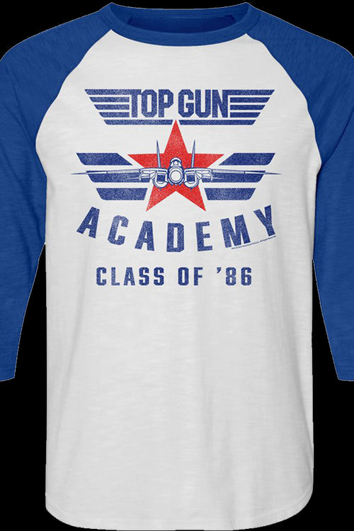 Academy Class Of '86 Top Gun Raglan Baseball Shirtmain product image