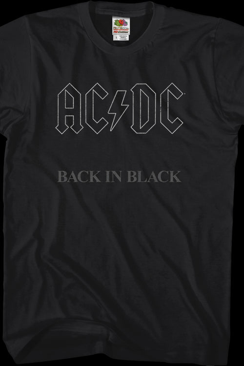 ACDC Back In Black Shirtmain product image