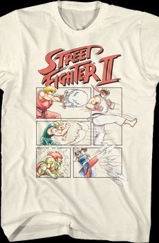 Action Panels Street Fighter II T-Shirt