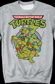 Action Poses Teenage Mutant Ninja Turtles Sweatshirt