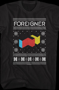 Agent Provocateur Faux Ugly Christmas Sweater Foreigner T-Shirt