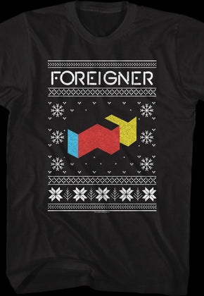 Agent Provocateur Faux Ugly Christmas Sweater Foreigner T-Shirt