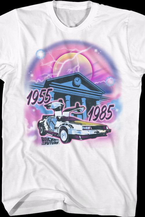 Airbrush Back To The Future T-Shirtmain product image