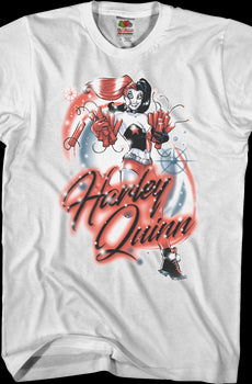 Airbrush Harley Quinn DC Comics T-Shirt