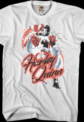 Airbrush Harley Quinn DC Comics T-Shirt