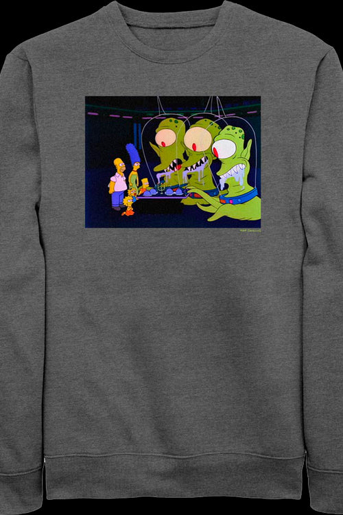 Aliens Simpsons Sweatshirtmain product image