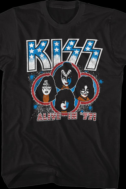 Alive In '77 KISS T-Shirtmain product image