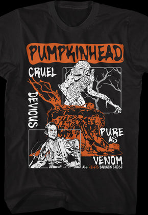 Illustrated Cruel Panels Pumpkinhead T-Shirt