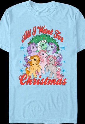 Vintage All I Want For Christmas My Little Pony T-Shirt