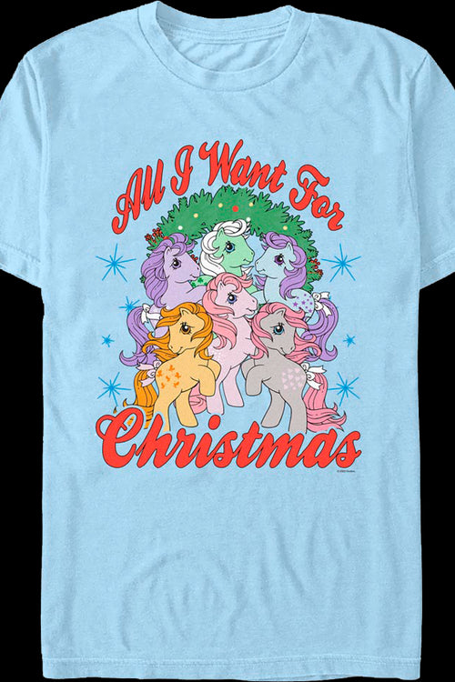 Vintage All I Want For Christmas My Little Pony T-Shirtmain product image