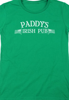Always Sunny In Philadelphia Womens Paddys Pub T-Shirt