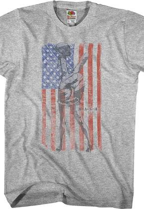 American Flag MASH T-Shirt