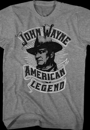 American Legend Banner John Wayne T-Shirt