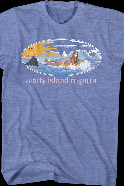 Amity Island Regatta Public Service Message Jaws T-Shirtmain product image