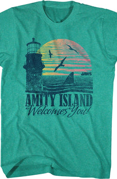 Amity Island Welcomes You Jaws T-Shirt