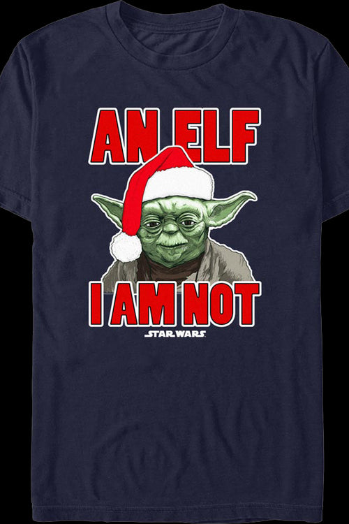 An Elf I Am Not Yoda Star Wars T-Shirtmain product image