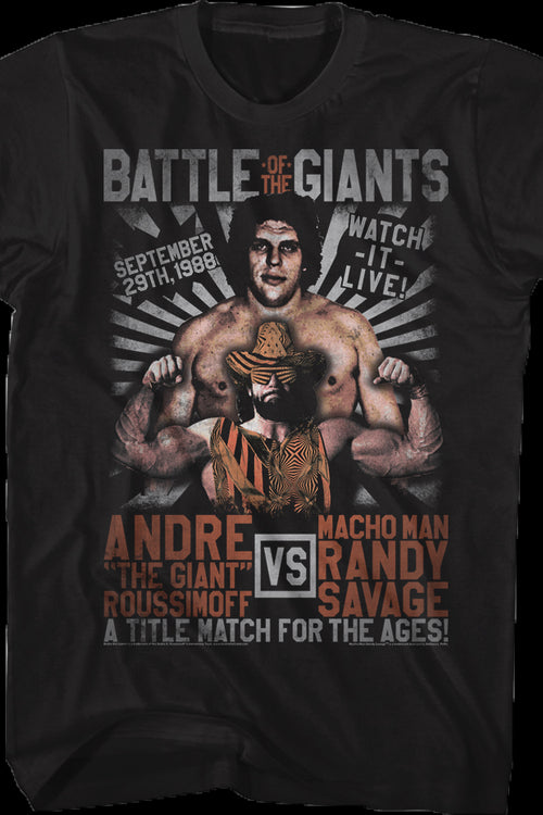 Andre The Giant vs Macho Man Randy Savage T-Shirtmain product image