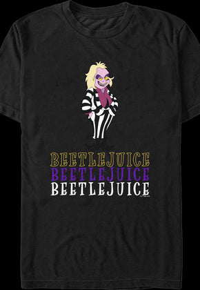 Animated Beetlejuice Beetlejuice Beetlejuice T-Shirt