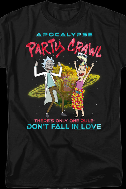 Apocalypse Party Crawl Rick And Morty T-Shirtmain product image
