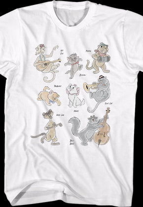 Aristocats Character Collage Disney T-Shirt