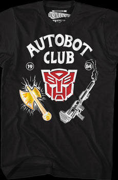 Black Autobot Club Transformers T-Shirt